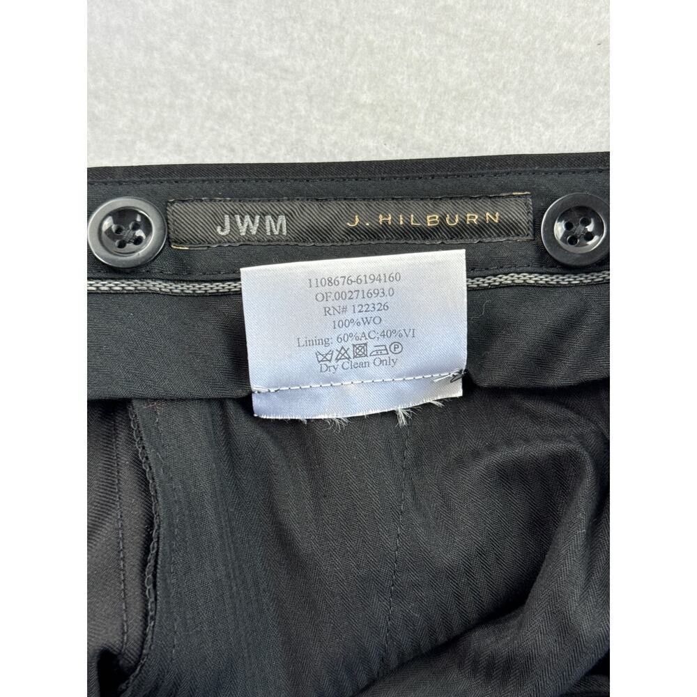 Men’s JWM J.Hilburn Black Wool Slack Dress Pants Sz 38 - Picture 3 of 4